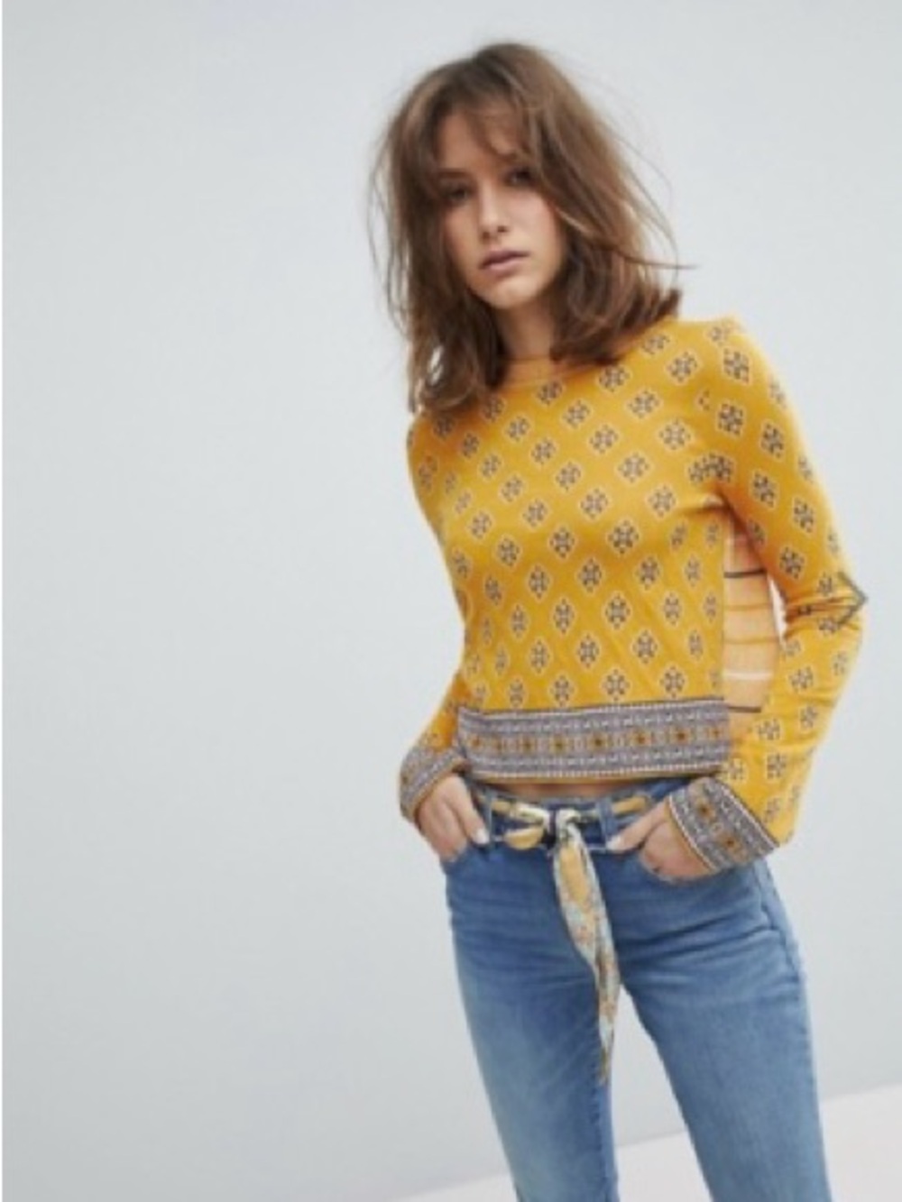 Free People New Age Crew Neck Sweater